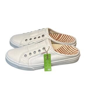 Taos Women's White EZ Sole Slip on Lace Less Mule Comfort Sneakers Size 11 New